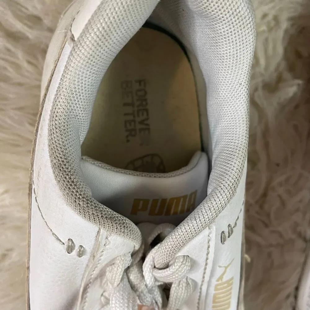 PUMA Smash Platform 3.0 Women’s Sneakers Style 390758-03 Peach White Size 7